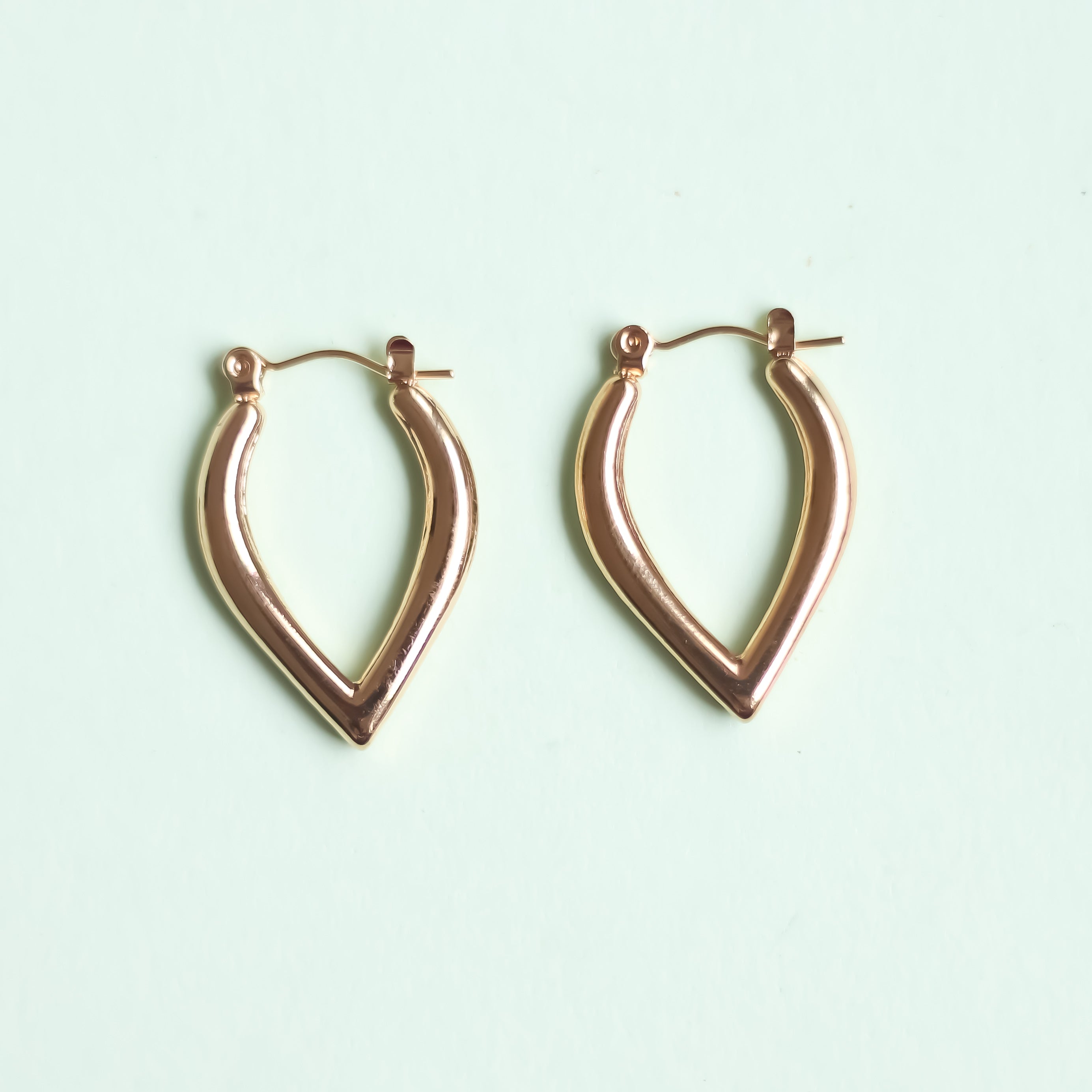 Leaf Hoop Earrings