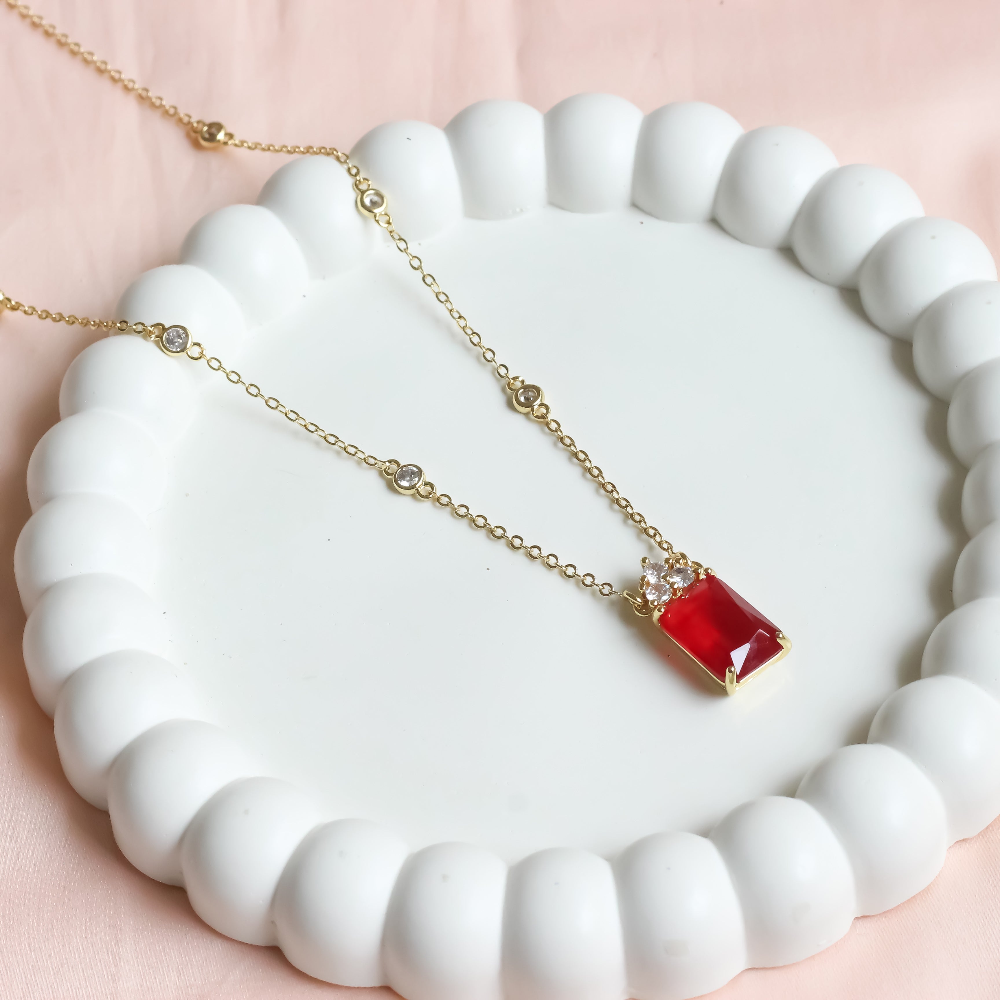 Red Stone Necklace