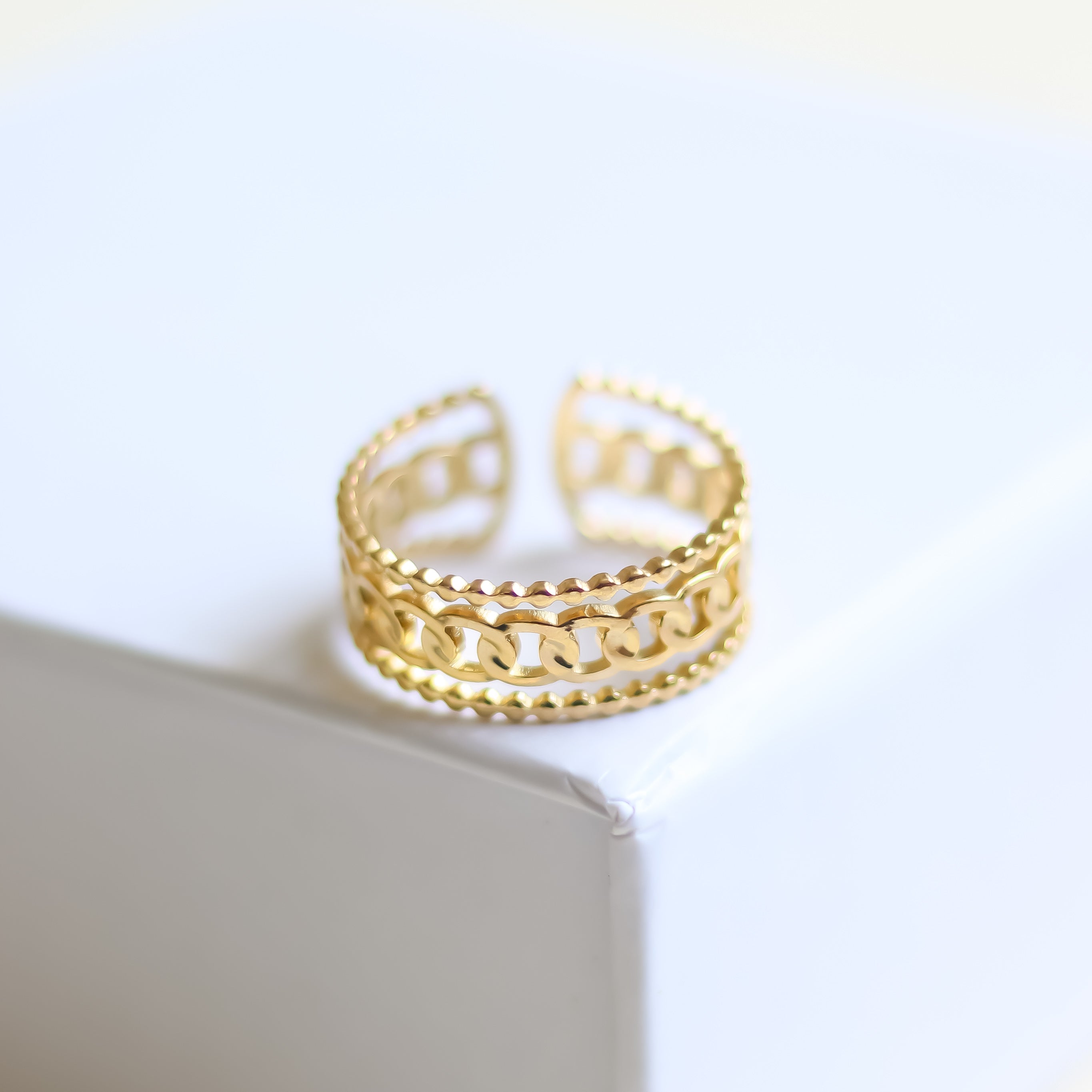 Link Circle Ring | Adjustable Ring