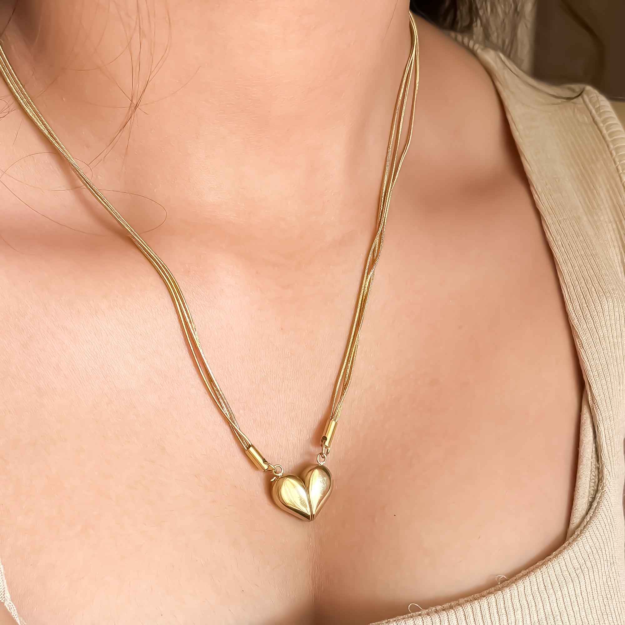 Two-Way Convertible Heart Necklace