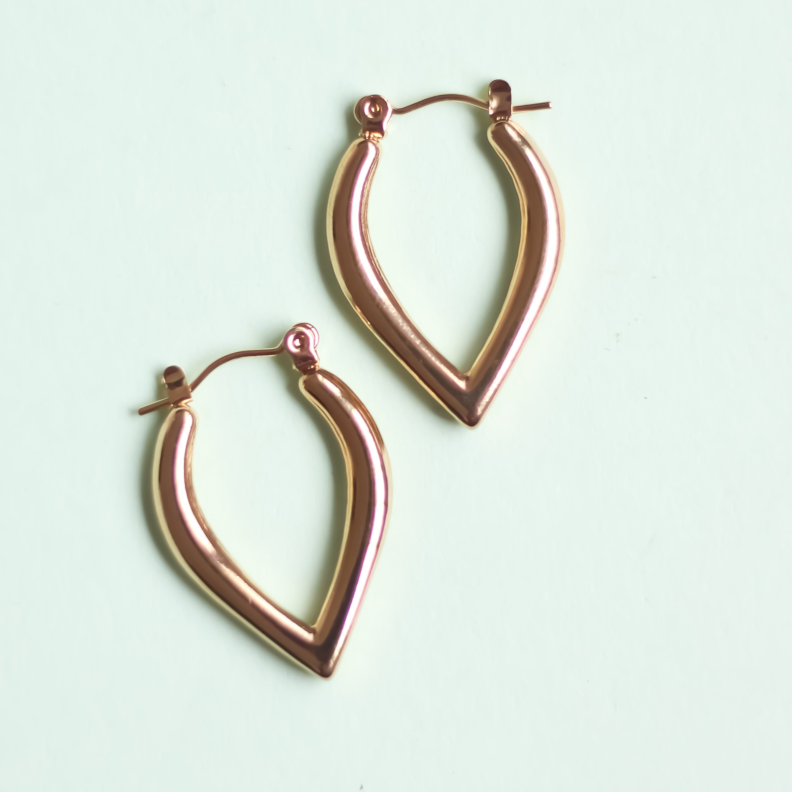 Leaf Hoop Earrings