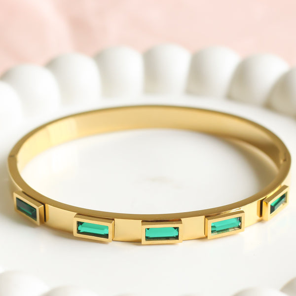 Emerald Geometry Bracelet