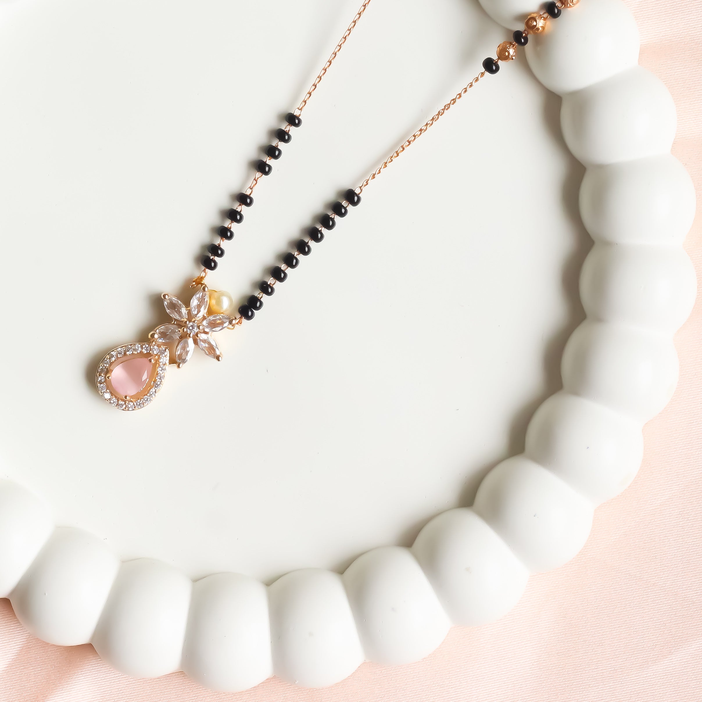 Floral Rose Gold Mangalsutra