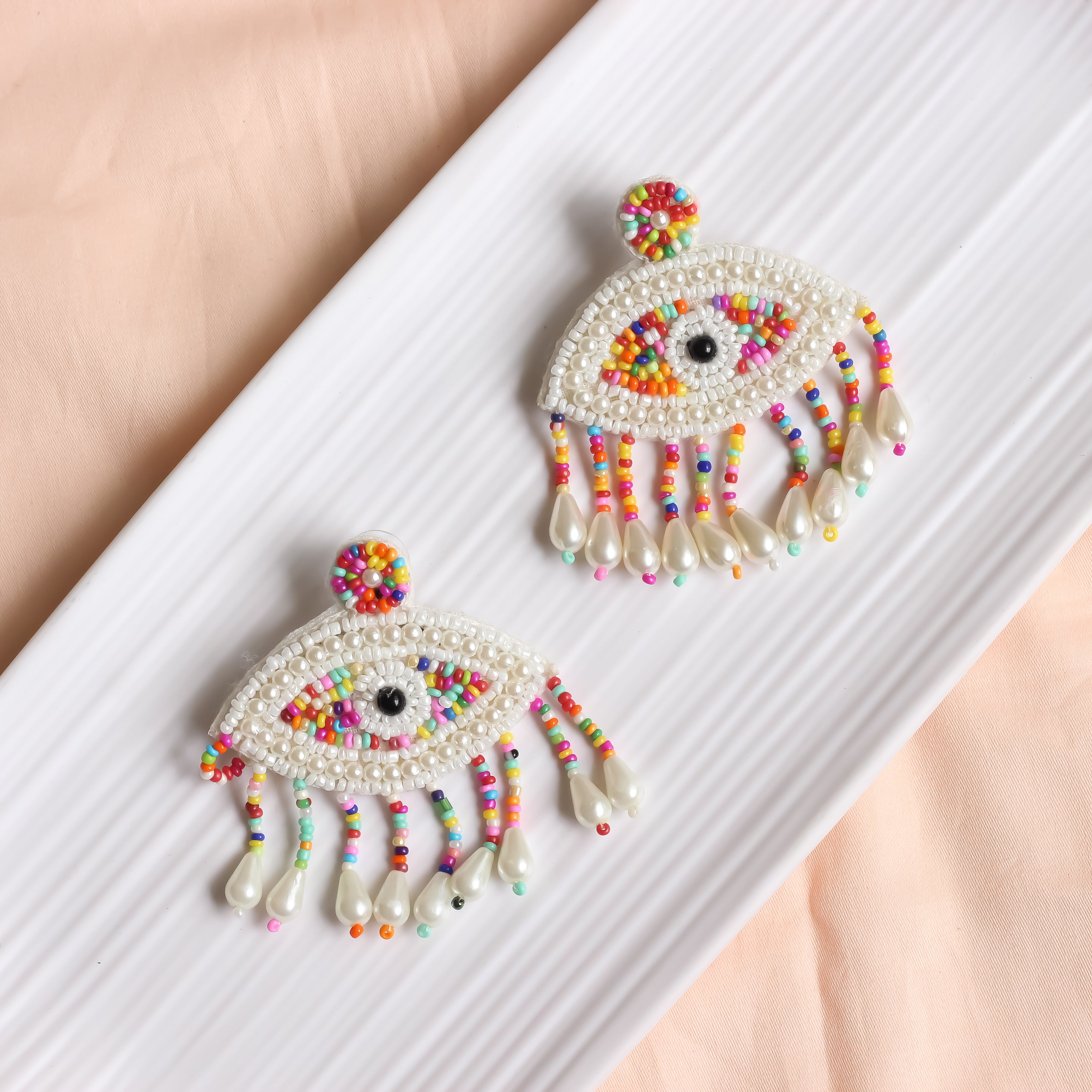 Eye Bead Earrings | Handmade Earrings