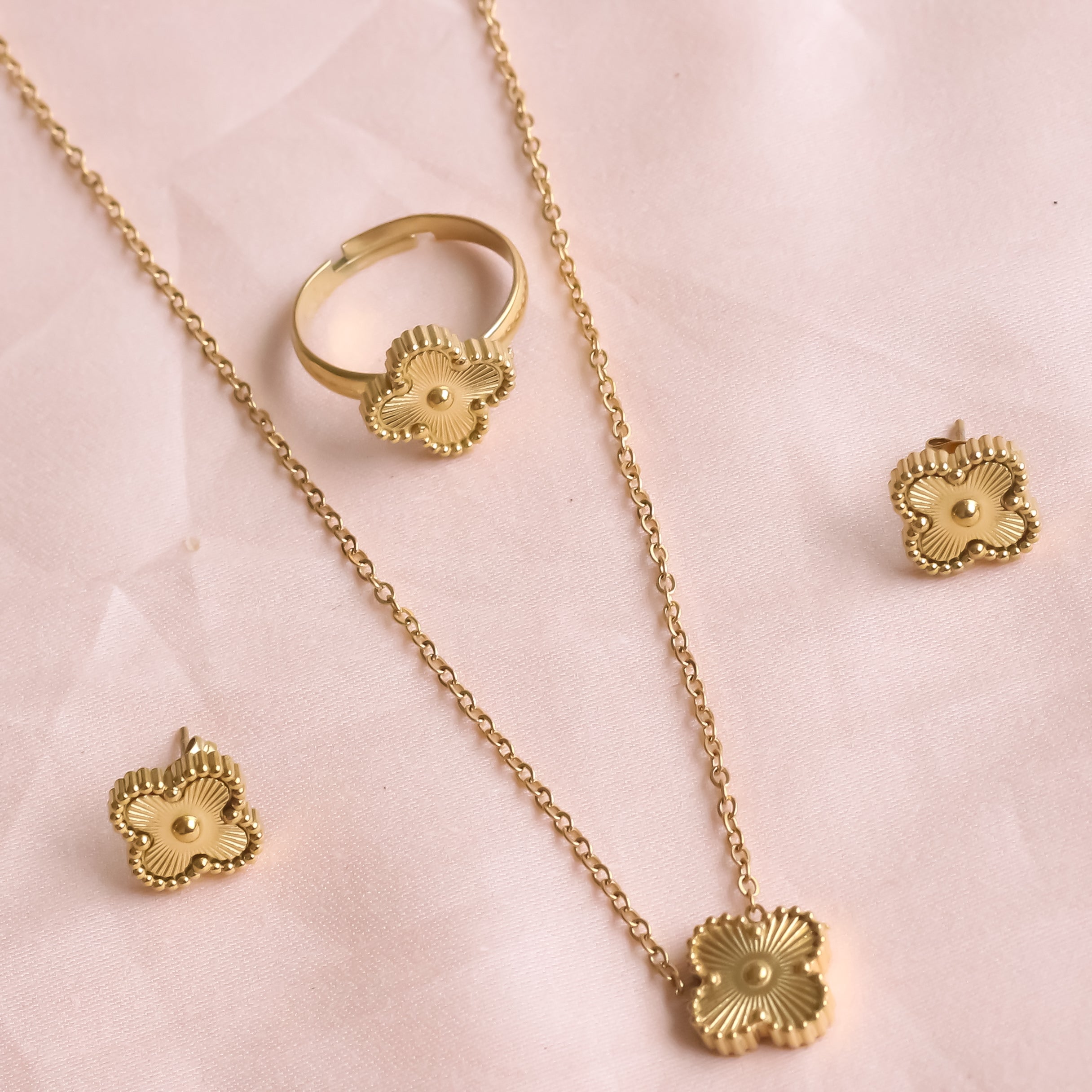 Gold Clover Set | Set Of 3