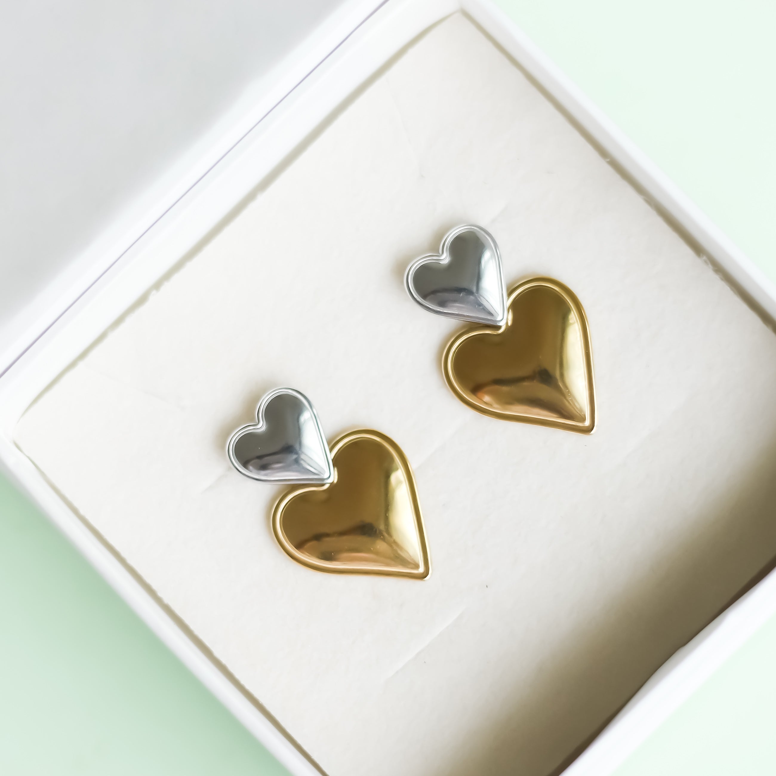 Lily Heart Earrings