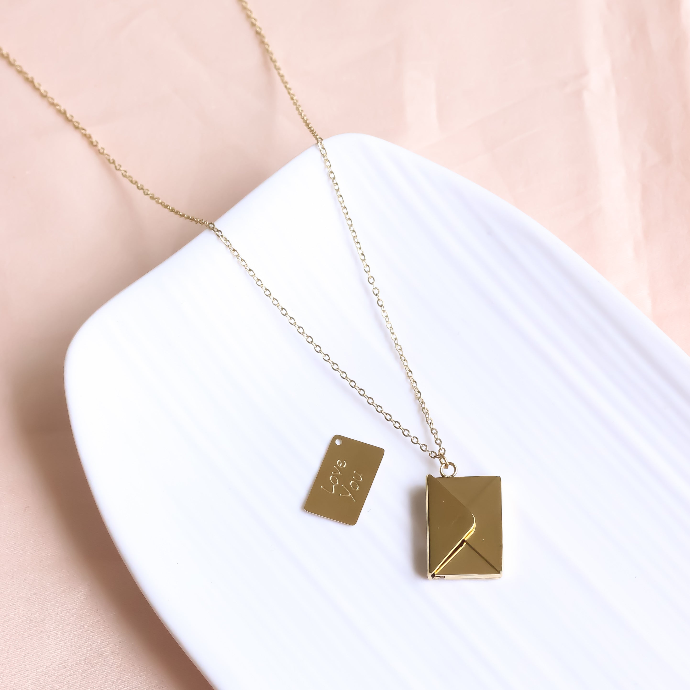 18K Gold Plated | Love Letter Envelope Necklace