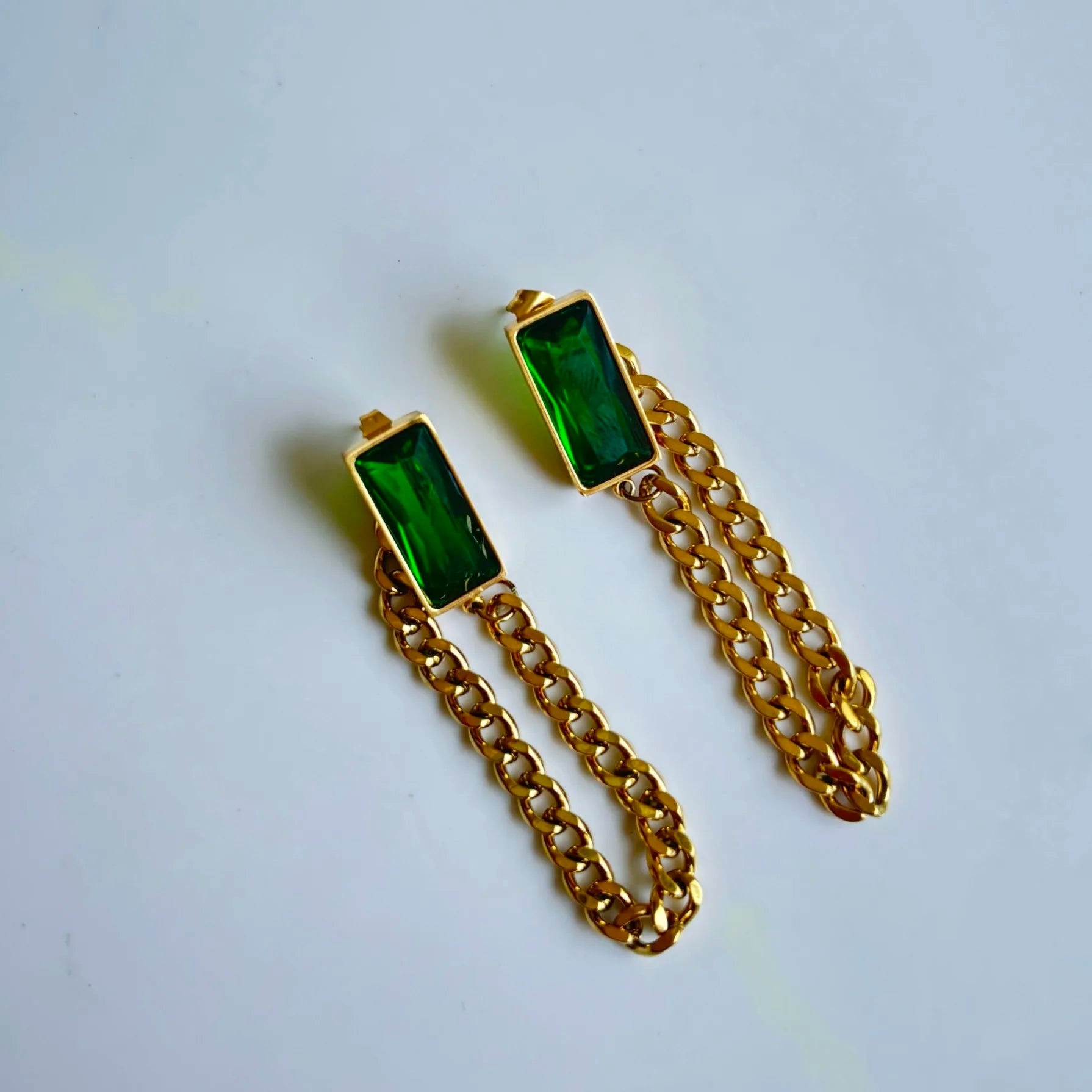 Emerald Link Earrings