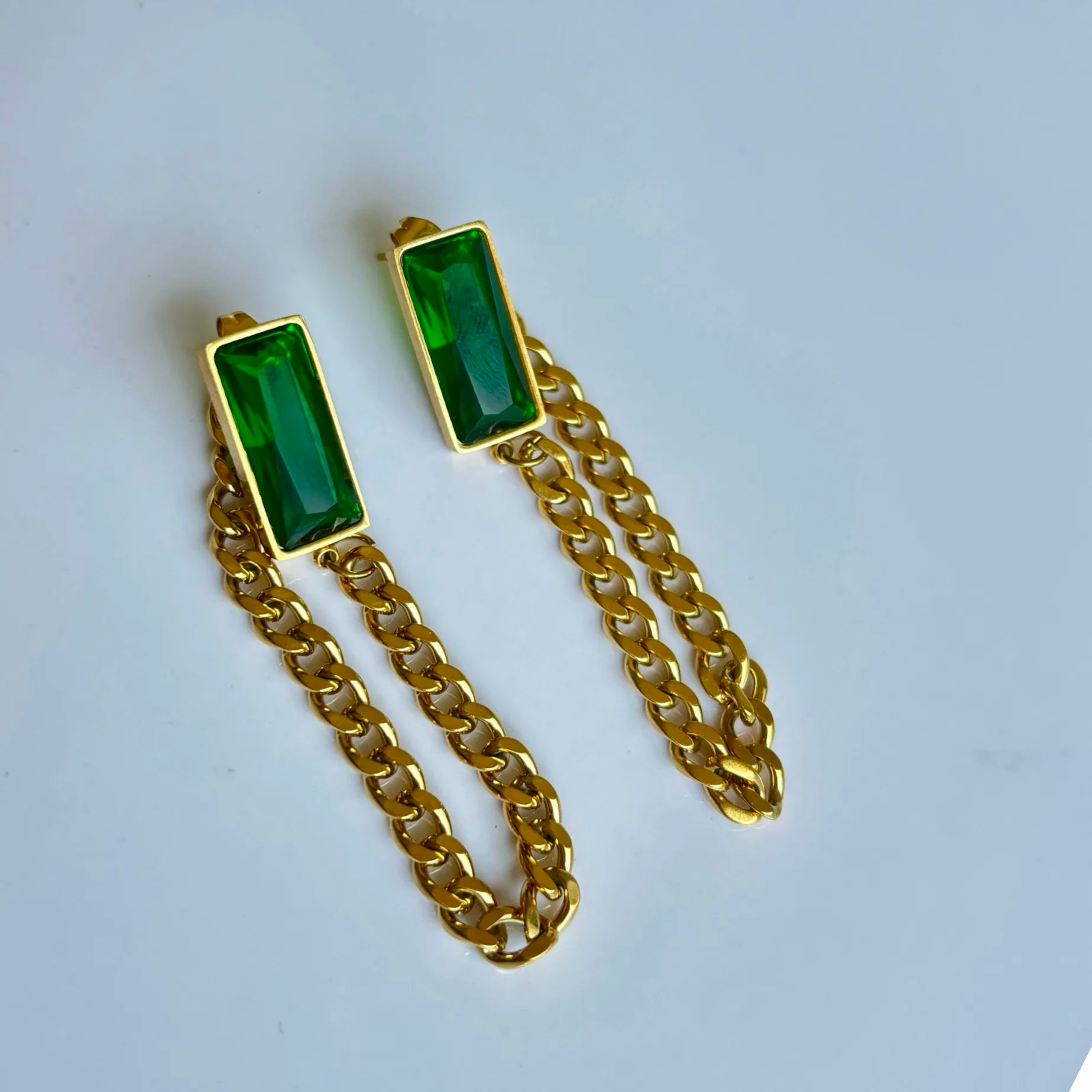 Emerald Link Earrings