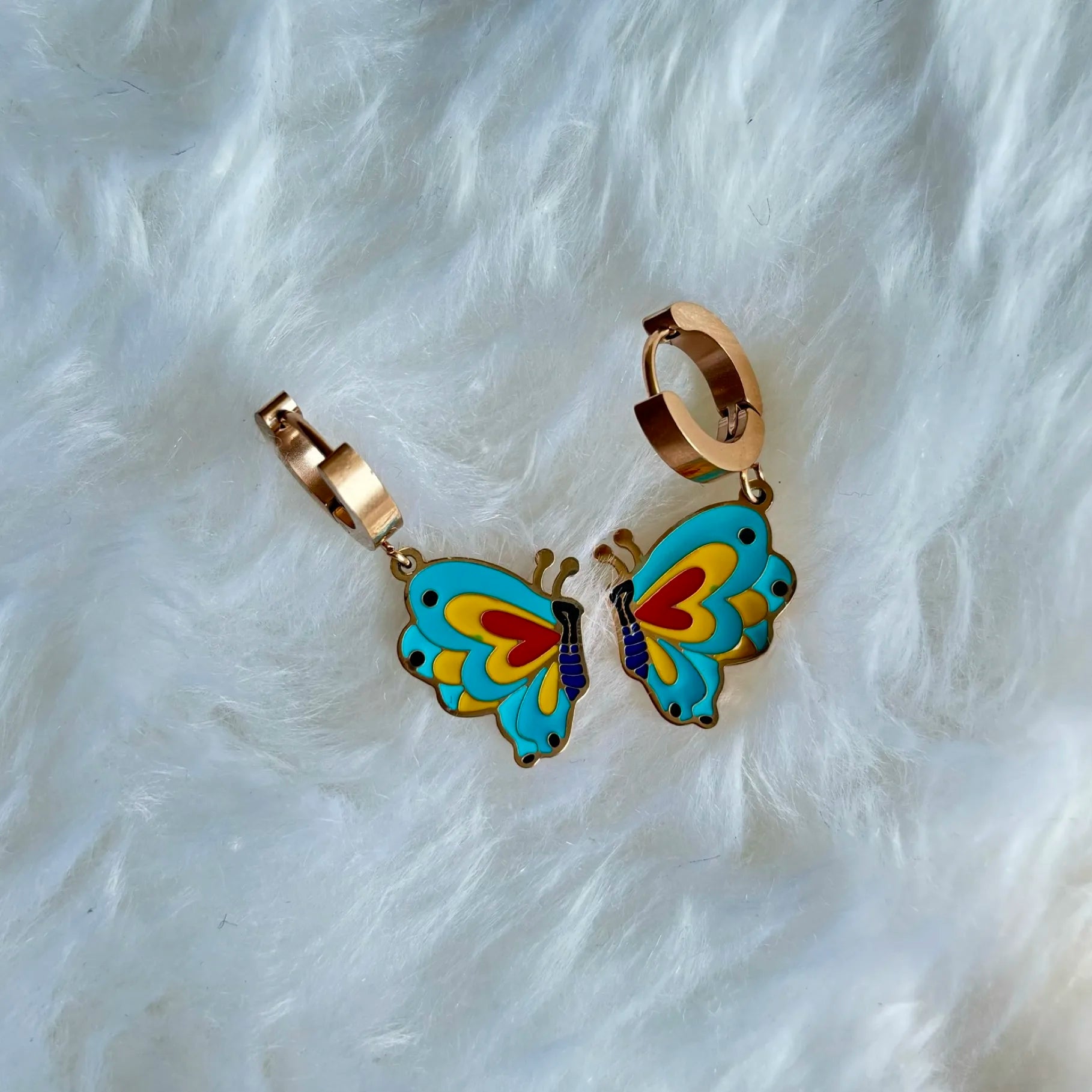 Butterfly Colorful Drop Earrings