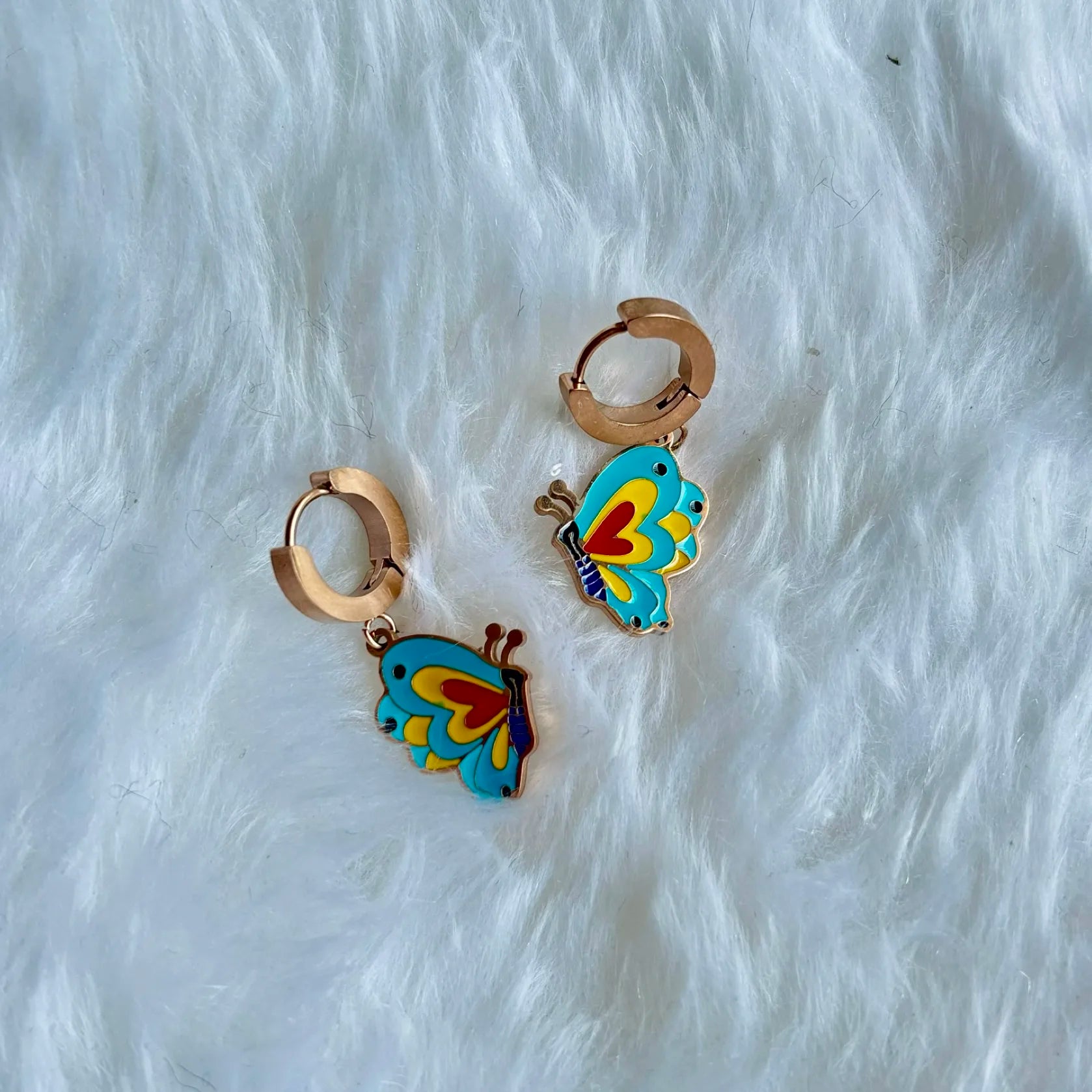 Butterfly Colorful Drop Earrings