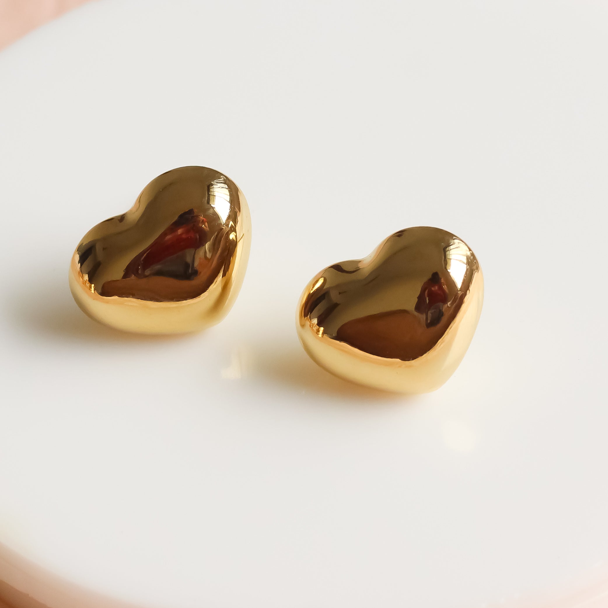 Heart Glam Studs