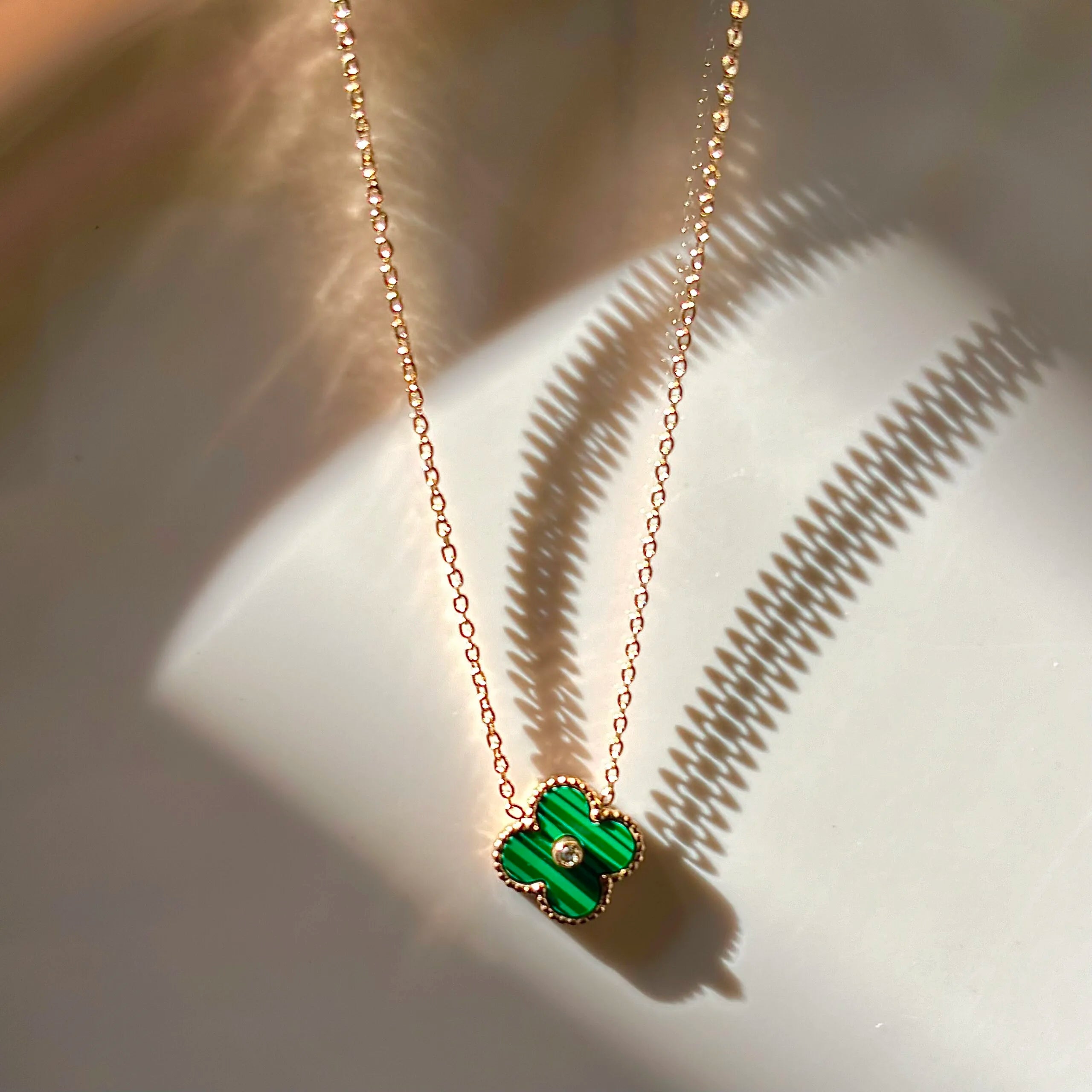 Green Flower Pendant