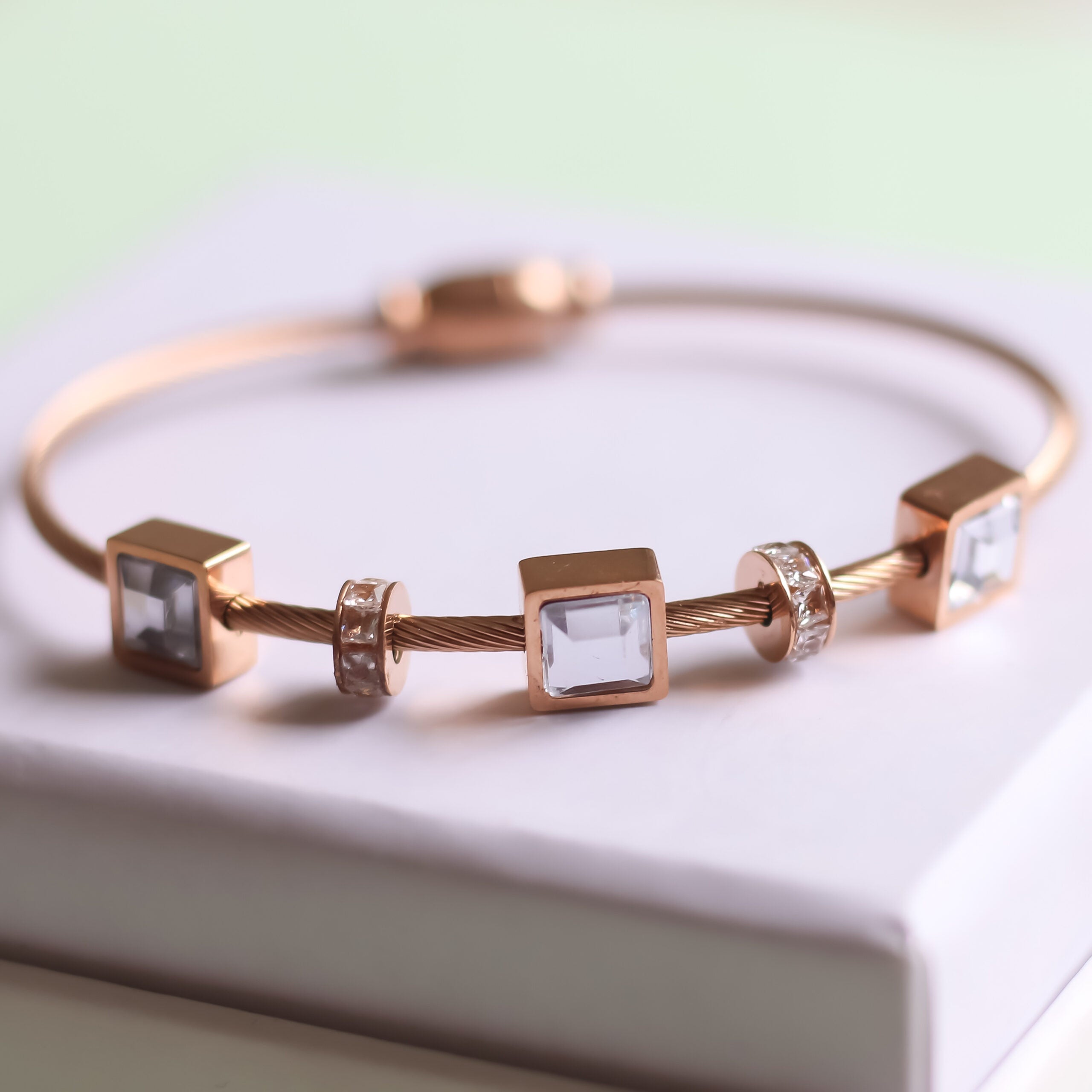 Cubic Glam Bangle