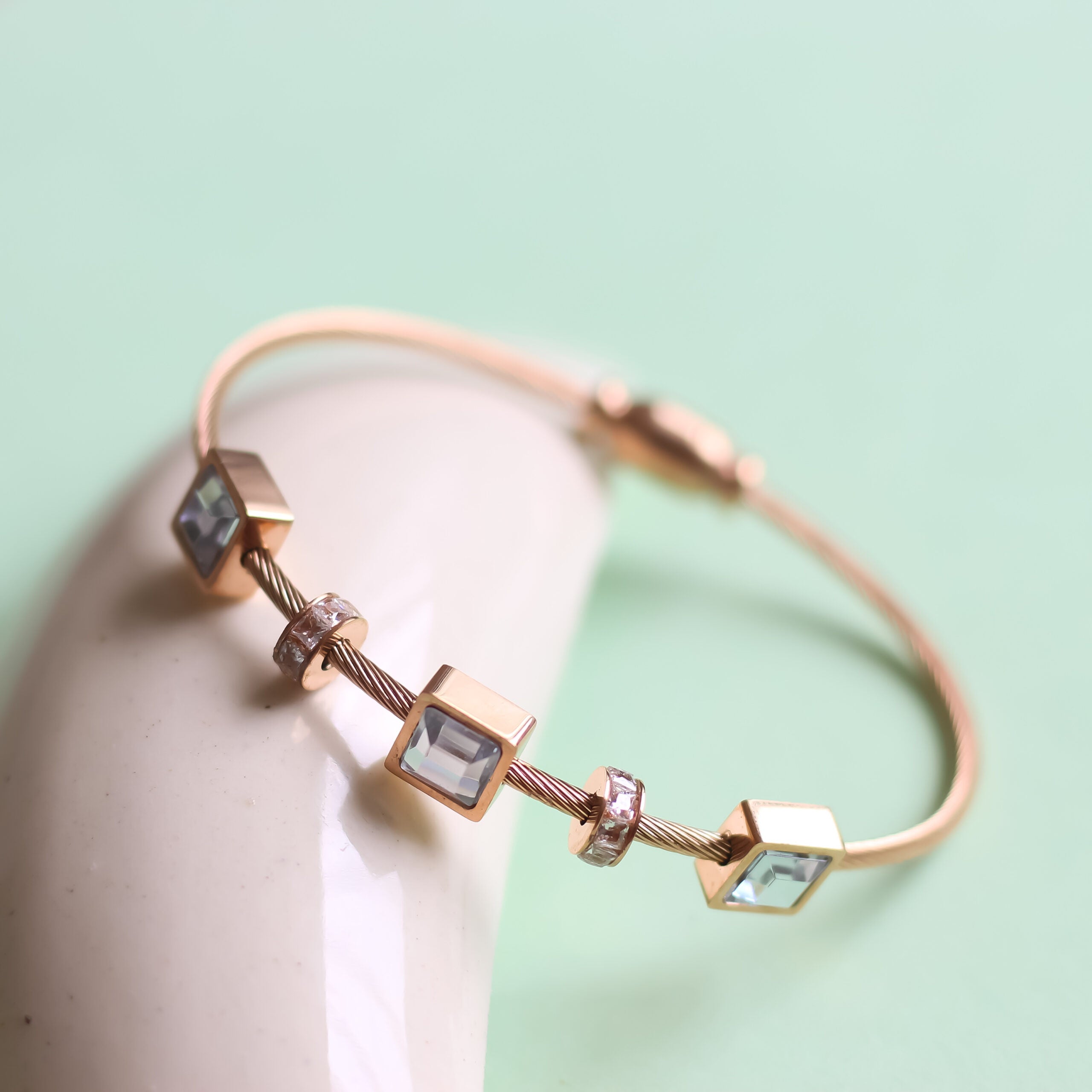 Cubic Glam Bangle