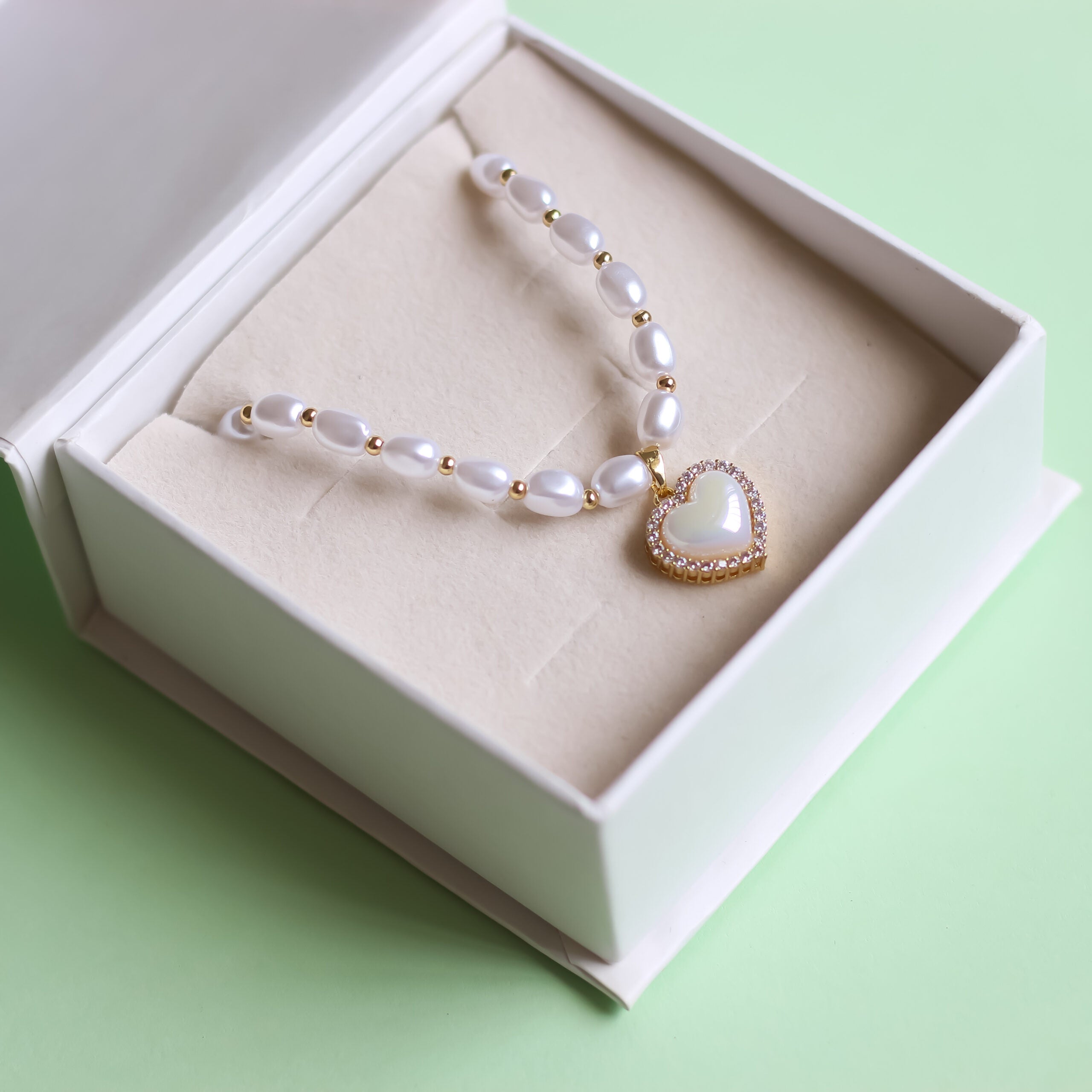 Pearl Heart Necklace