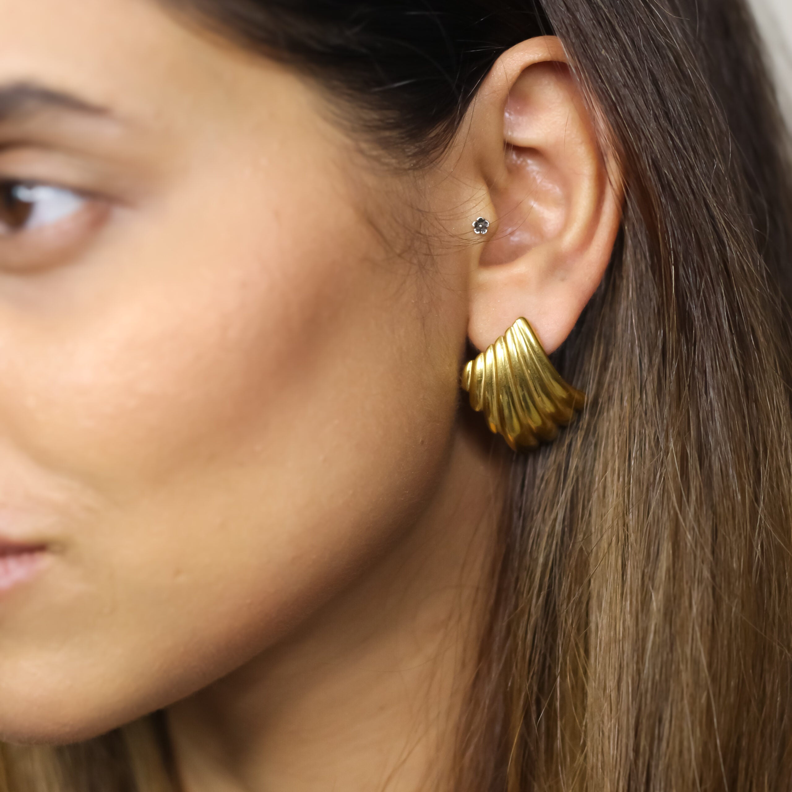 Chunky Gold Earrings