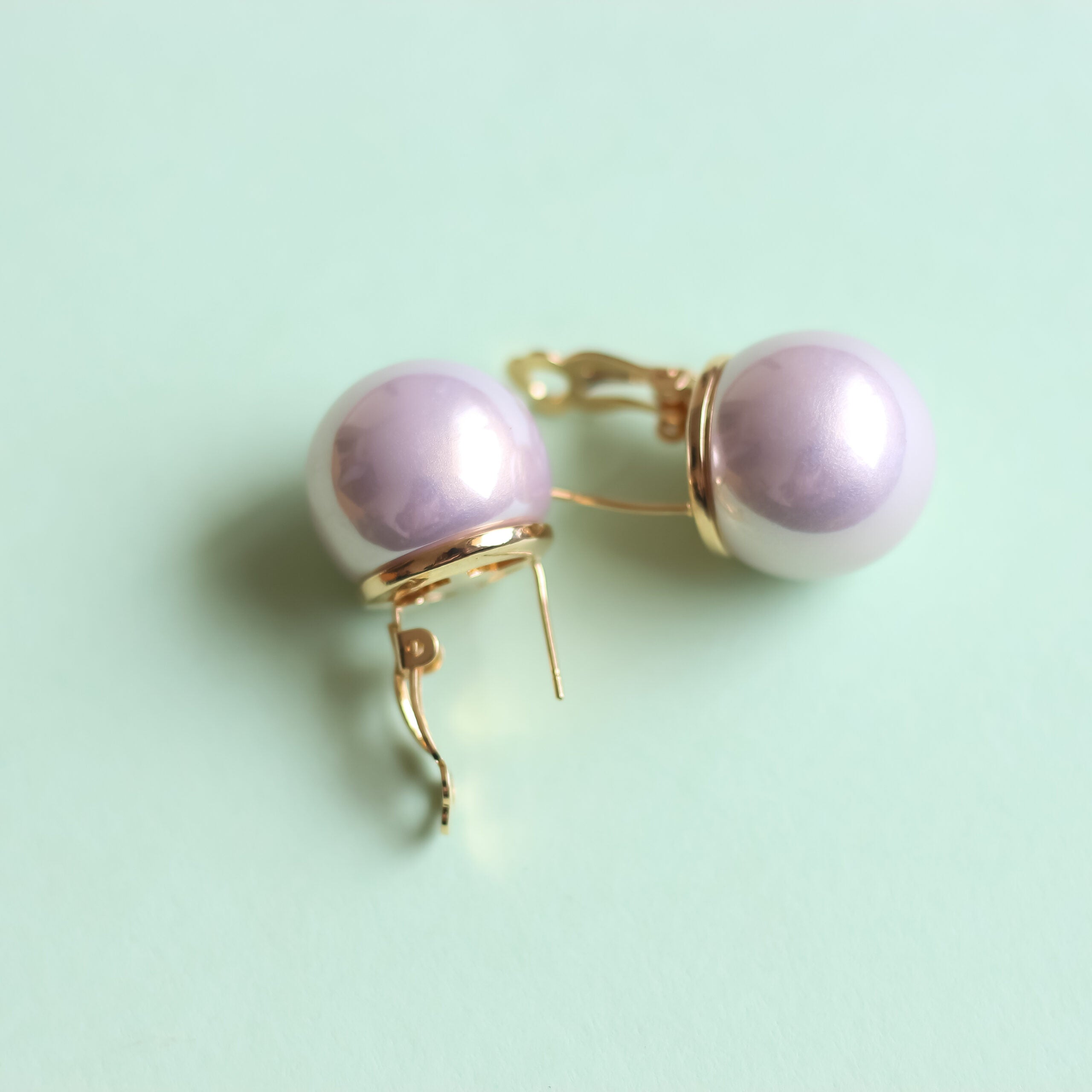 Statement Pearl Ball Earrings(15 mm)