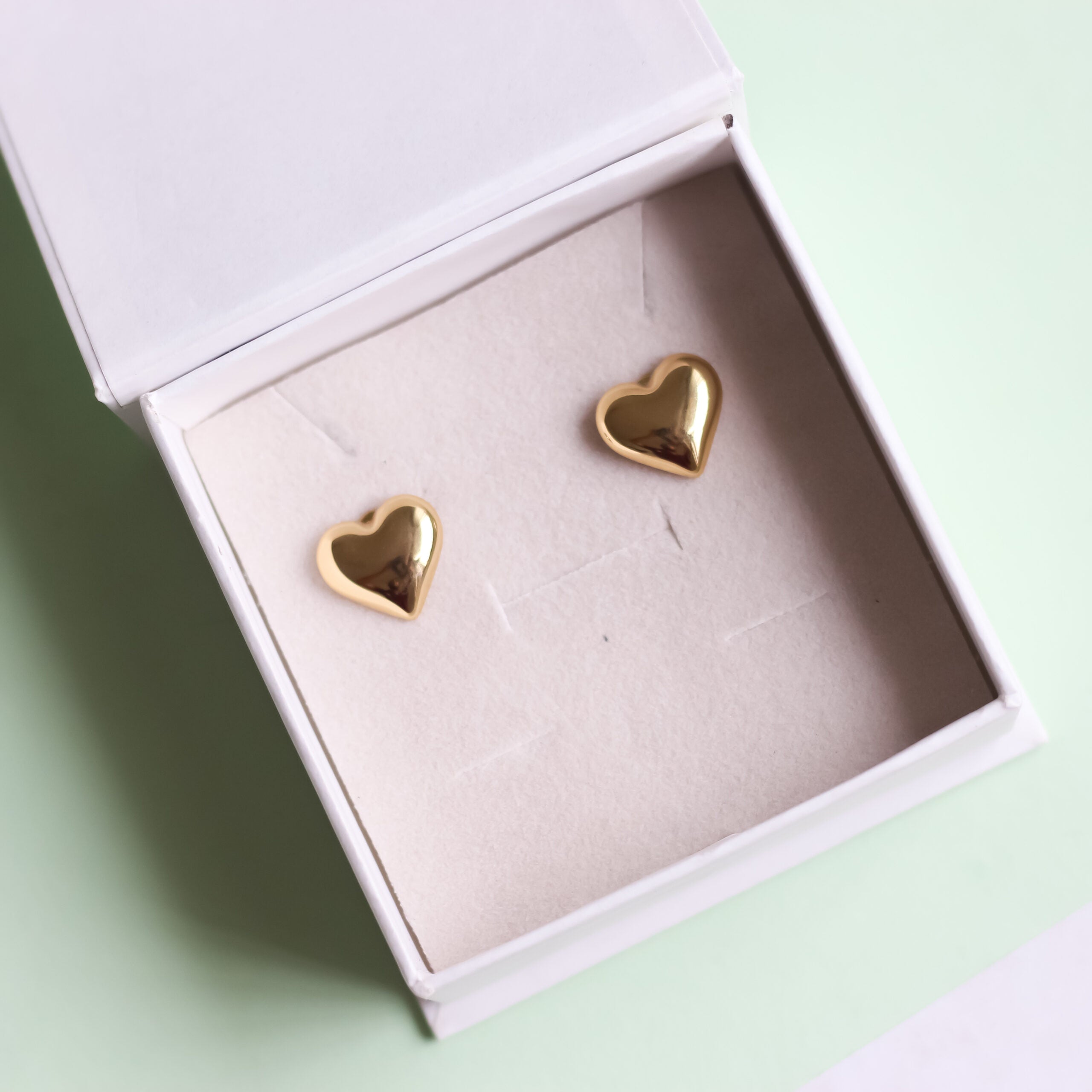 Heart Puff Studs