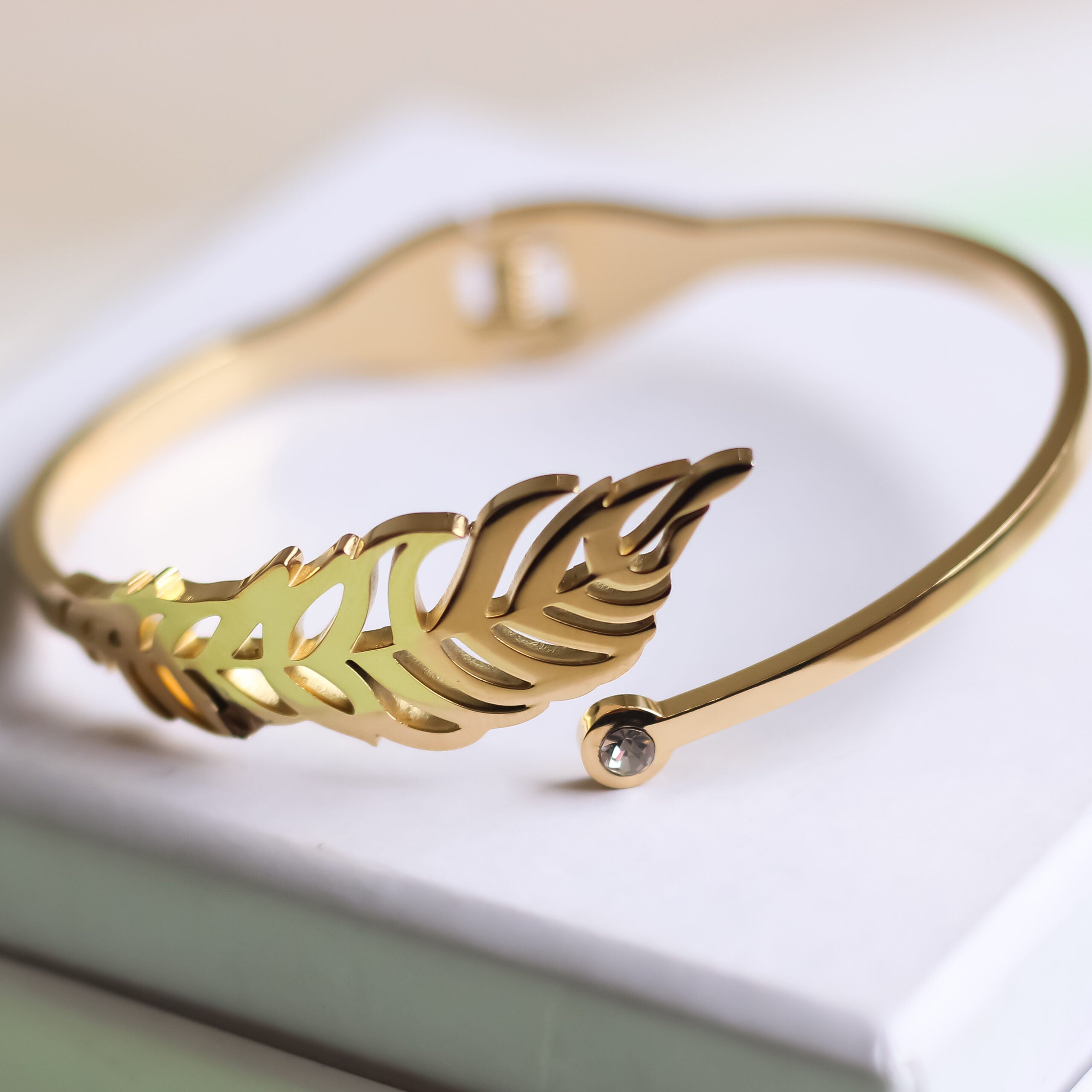 Feather Cuff Bangle