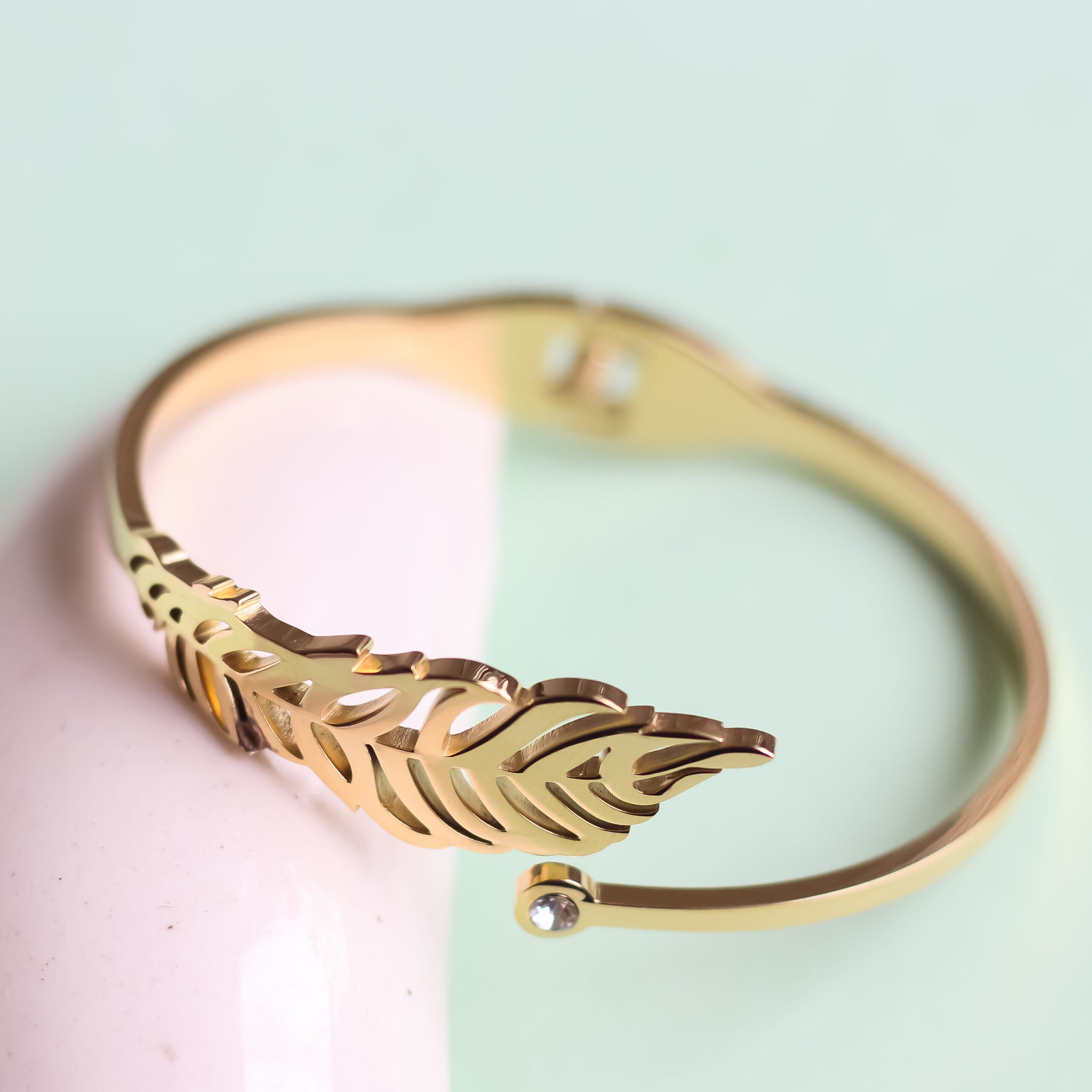 Feather Cuff Bangle