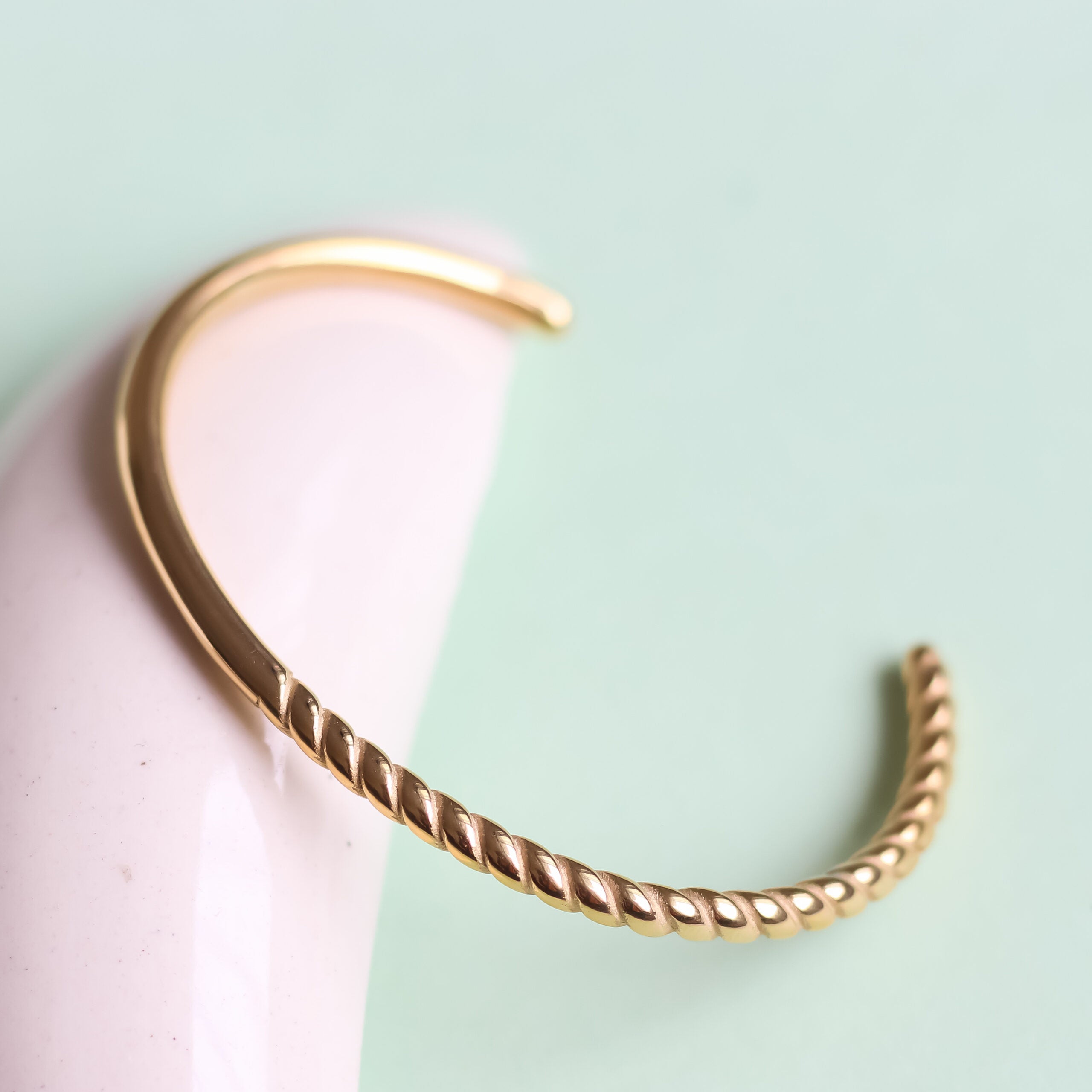 Half n Half Cuff Bangle