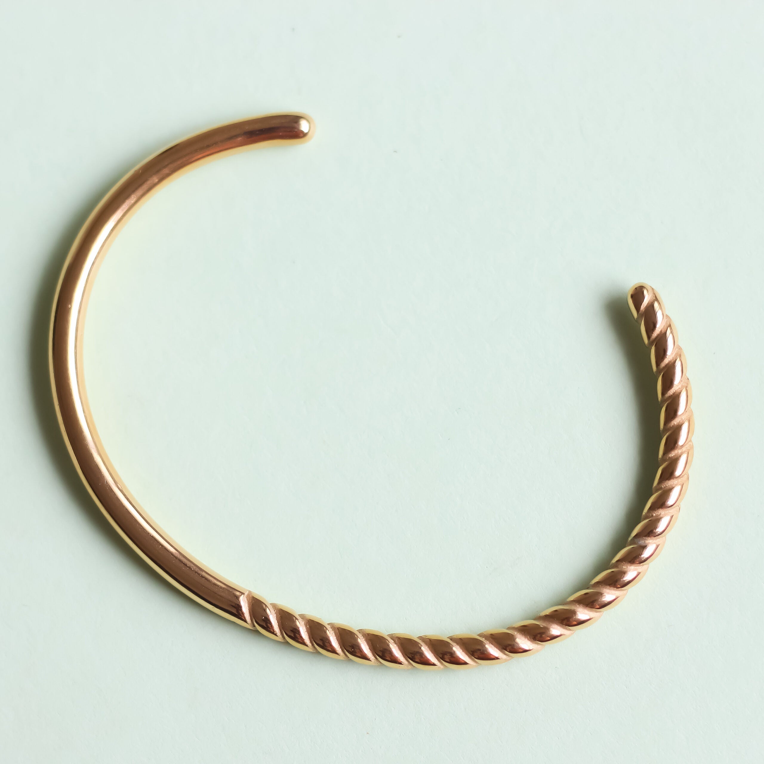 Half n Half Cuff Bangle