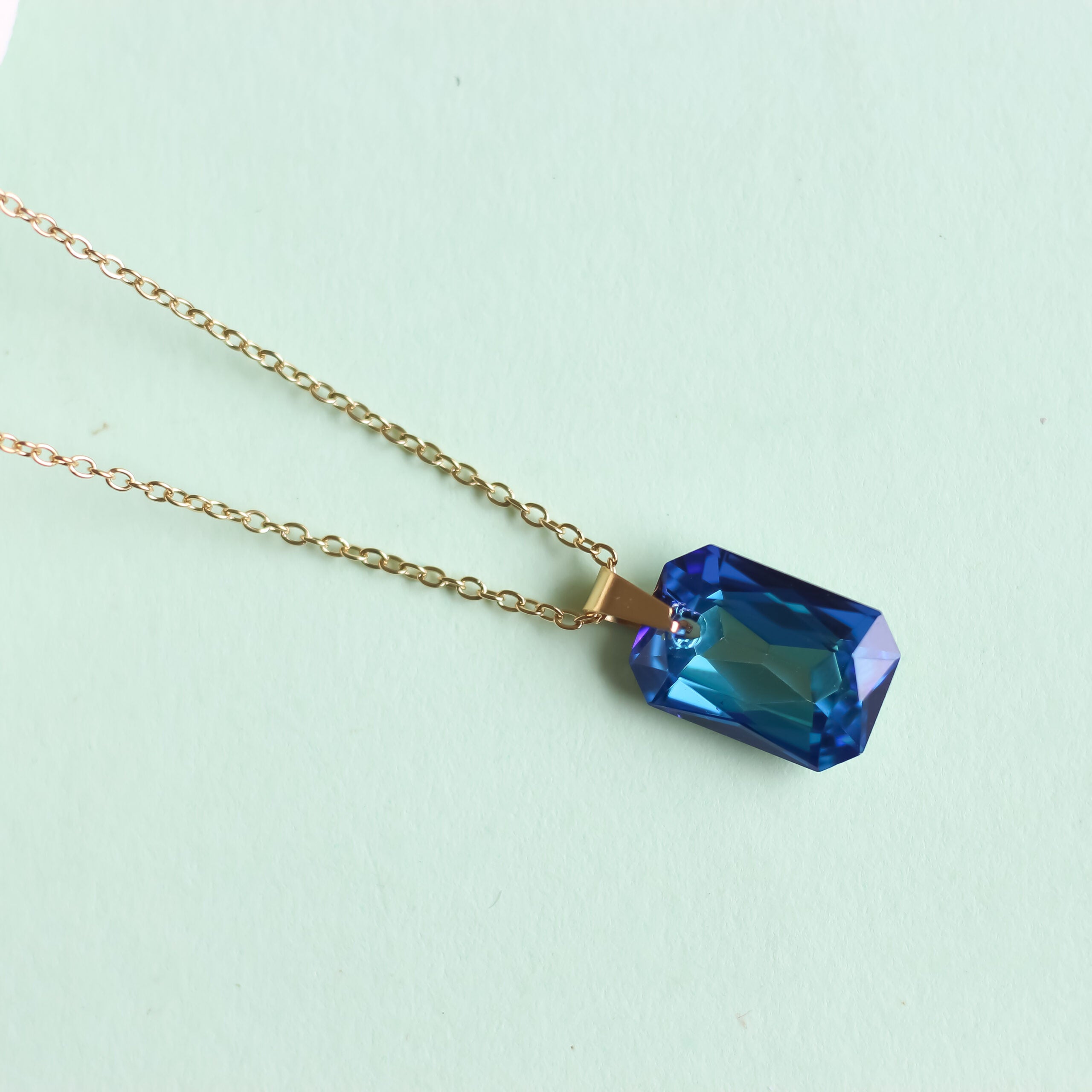 Crystal Blue Necklace