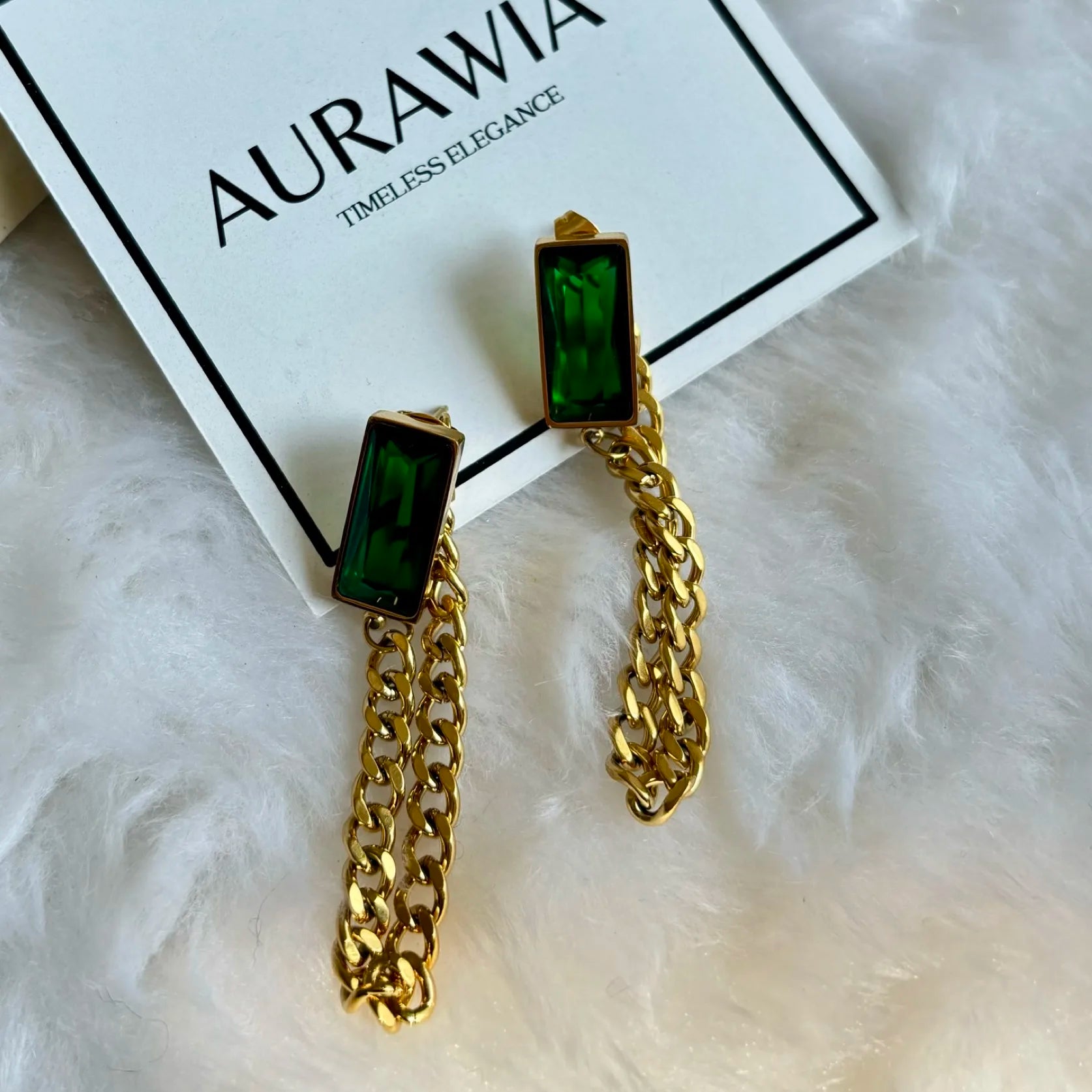 Emerald Link Earrings